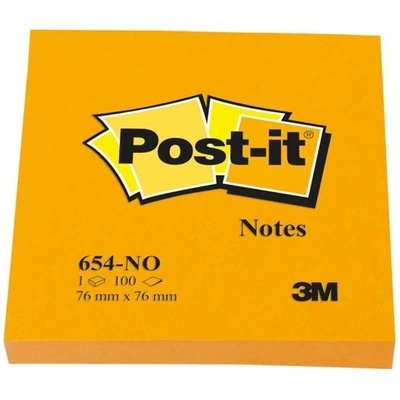 3M Bloček Post-it 76x76 neón oranžový