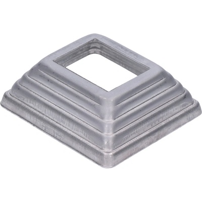 Krytka plechová, 85 x 75 x 29 mm, díra: 42 x 32 mm