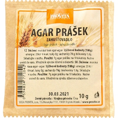 Provita Agar prášok 10 g