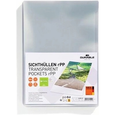 DURABLE rPP Euroobal L PP A4 100 mikronůnov 100 ks