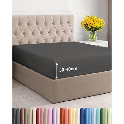 CGK Unlimited Prostěradlo s elastickým prvkem Prostěradlo z mikrovlákna s elastickým prvkem 40 16" 160x200