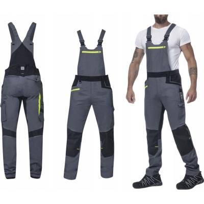 Ardon 4Xstretch pracovné nohavice s trakmi sivá H6098