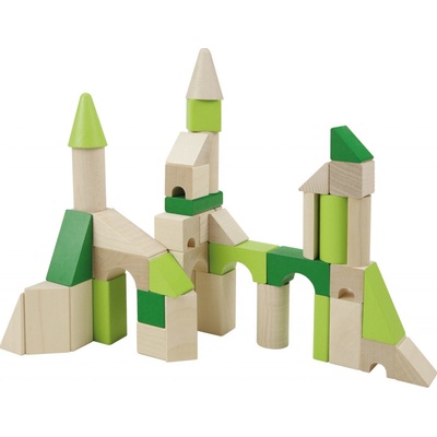 Teddies Kostky dřevěné XL 45 ks