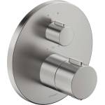 Duravit - Термостатичен смесител за вграждане, за 2 уреда, от матирана неръждаема стомана TH4200014070 (TH4200014070)