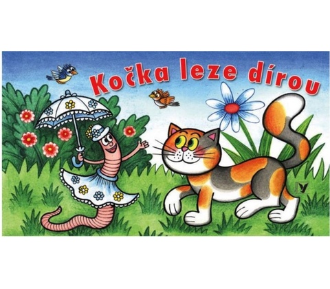 Kočka leze dírou
