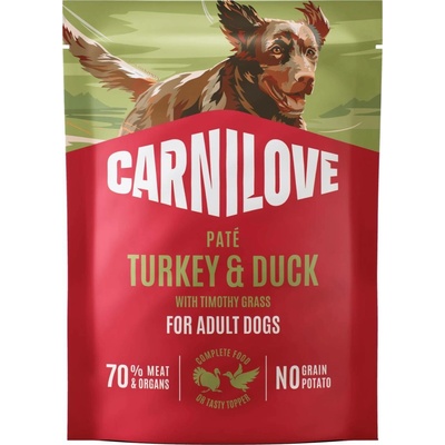 Carnilove Paté pro dospělé psy krůta a kachna s bojínkem lučním 300 g