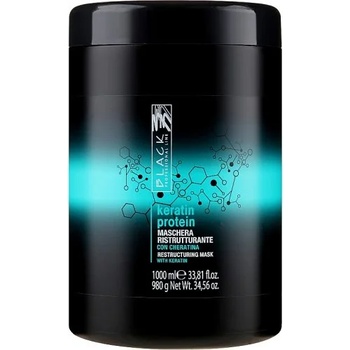 Black Professional Line Keratin Protein Mask - Реструктуриращ маска за увредена коса с кератинов протеин