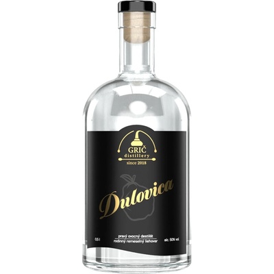Grič Dulovica 50% 0,5 l (čistá fľaša)