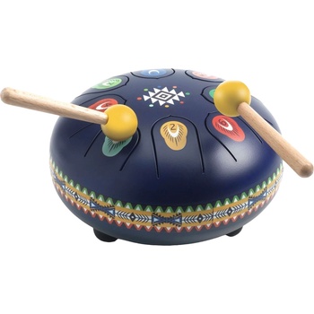 DJECO Стоманена музикална играчка Djeco Animambo - Барабан, 16 cm (DJ06035)