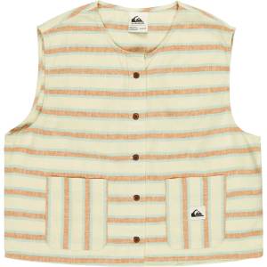 Quiksilver Дамски топ Quiksilver Women's Lomas Woven Top - Bone White Lomas Stripe - размер XS (916-7074-0111)