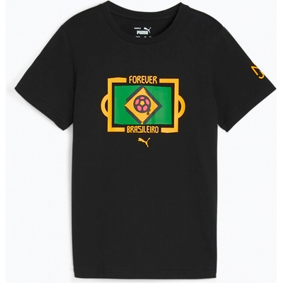 Puma Neymar Jr Tee dětské fotbalové tričko black