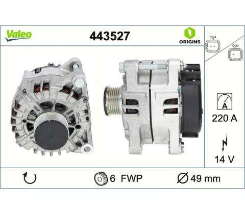 Alternátor VALEO 443527