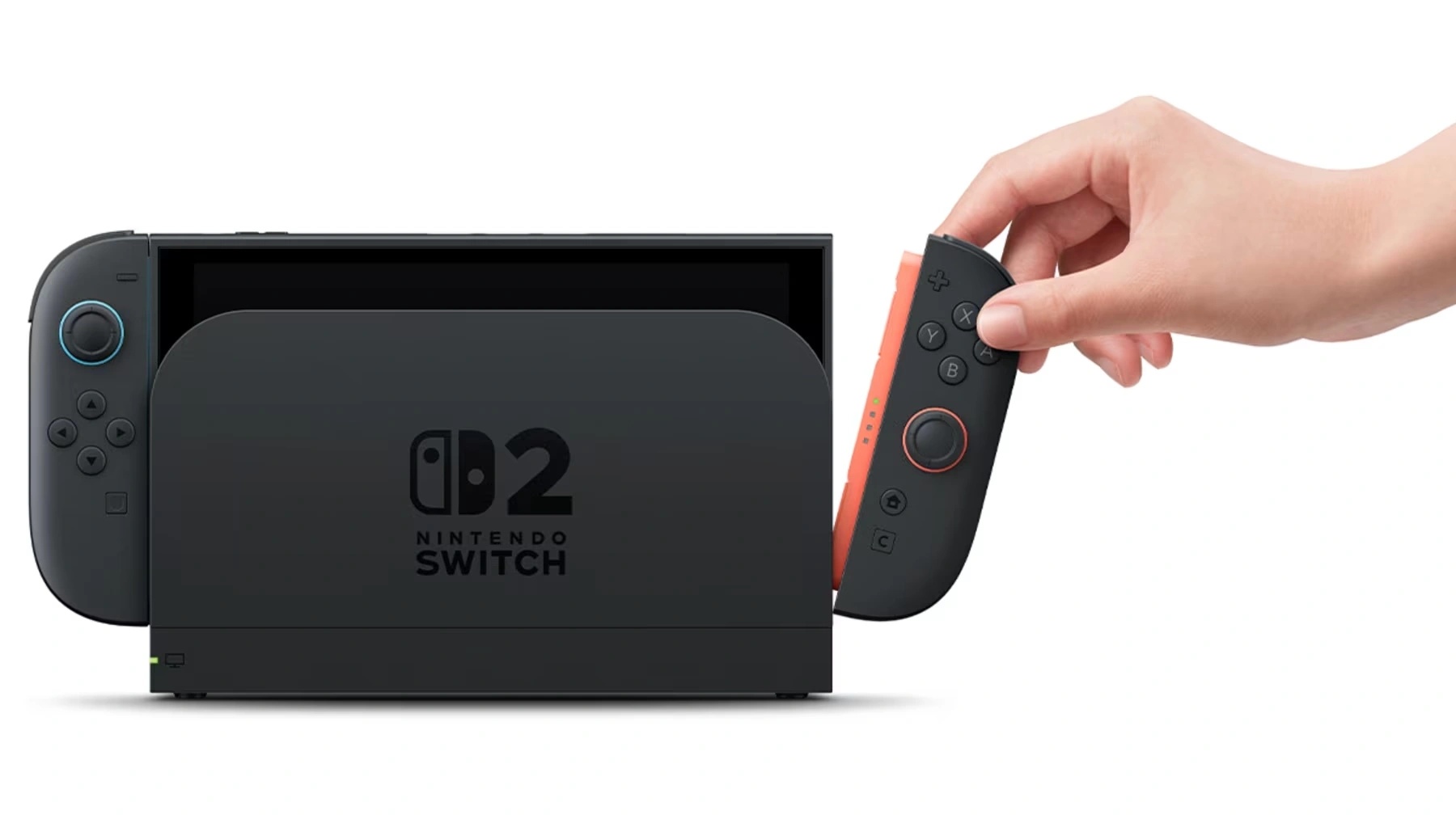 Nintendo Switch 2 v doku s odpojeným Joy-conem 2
