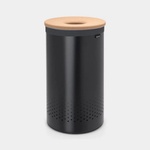 Brabantia 60 л. черен кош за пране с корков капак Brabantia (1000826)