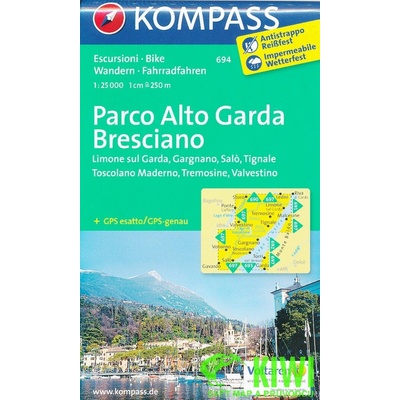 Kompass Karte Parco Alto Garda Bresciano