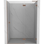 Mexen Lunar L душ кабина на панти дясна 140 см, прозрачна, матирана мед - 834L-140-000-65-00-P (834L-140-000-65-00-P)