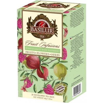 Basilur Fruit Pomegranate with Raspberry 20 x 2 g
