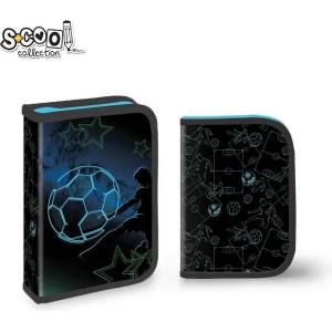 S-Cool Несесер с 1 цип scool football, празен