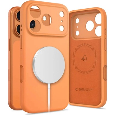 Tech-Protect Силиконов калъф Tech-Protect MagSafe за iPhone 17 Pro Max - оранжев (5906302333882)