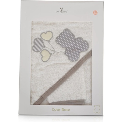 Cangaroo Хавлия Cute Bear 100/100 cm бял