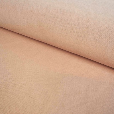 Teplákovina Počesaná 100% bavlna Washed 400g - Oranžová meruňková