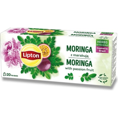 Lipton Herbs of the World bylinný čaj moringa a maracuja 20 sáčků