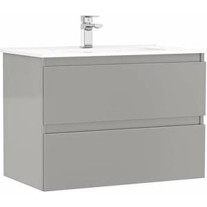 Gala Комплект стенен шкаф Gala Daily сив, 2 чекмеджета с мивка 80 см (G7895130)