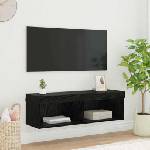 vidaXL TV стенен шкаф 100 x 30 x 30 cm Черния дъб Инженерна дървесина (882969)