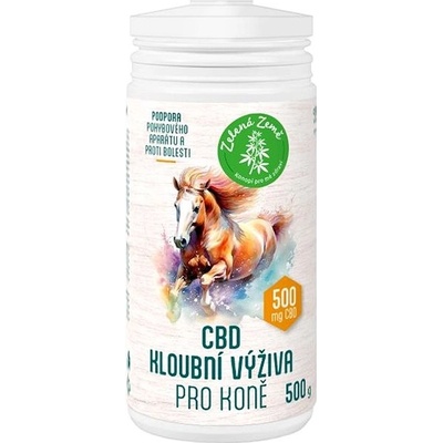 Zelená Země Kĺbová výživa pre kone s CBD 0,5 kg