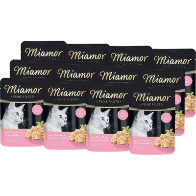 Miamor Feine Filets tuniak a krab v želé 12 x 100 g