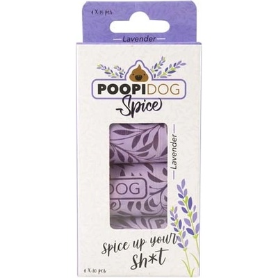 DUVO+ Sáčky na exkrementy s vůní levandule 4 x 15 ks 32 x 19 cm