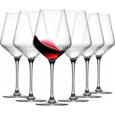 Krosno Skleničky na červené víno LUMI bezbarvé 6 x 550 ml