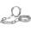Prowler Red Heavy Duty Hand Cuffs Silver