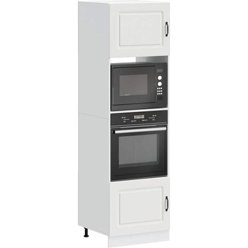 vidaXL Шкафове за фурна 2 бр Kalmar, бели, инженерно дърво (3315031)