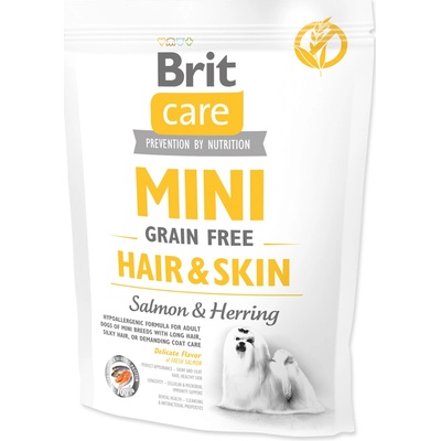 Brit Care Mini Grain Free Hair & Skin Salmon & Herring 0,4 kg