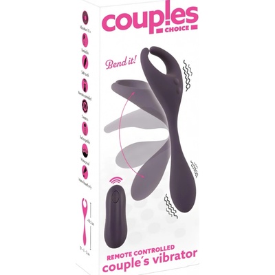 Couples Choice Rechargeable radio controlled dual motor purple