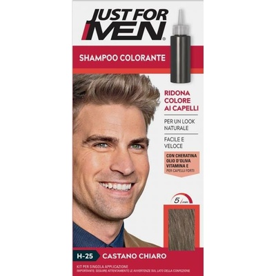 Just for Men Šampon pro barvení vlasů H25 SVĚTLE HNĚDÁ