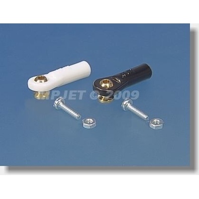 MPJet 2423 Kulový čep V1 pr.5 mm M2/2 Krátký Černý 6 ks