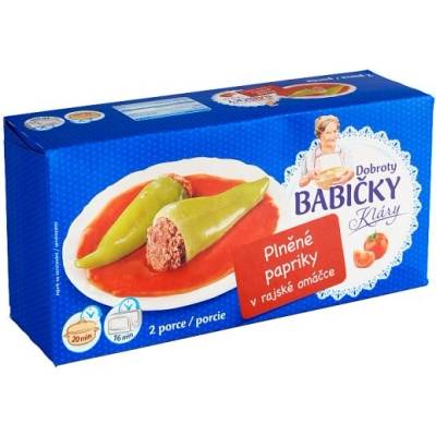 Dobroty Babičky Kláry Plněné papriky v rajské omáčce 600 g – Hledejceny.cz