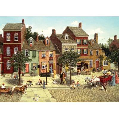 Cobble Hill - Puzzle The Curve in the Square - 1 000 piese