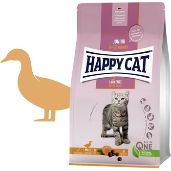 Happy Cat Junior Land Патка 1, 3 кг