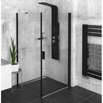 Polysan, Zoom Line Black čtvercová 800x800mm L/P varianta, ZL1280BZL3280B