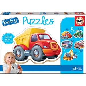 Educa Бебешки пъзел Educa 5 в 1 - Превозни средства (EDU14866) - ozone