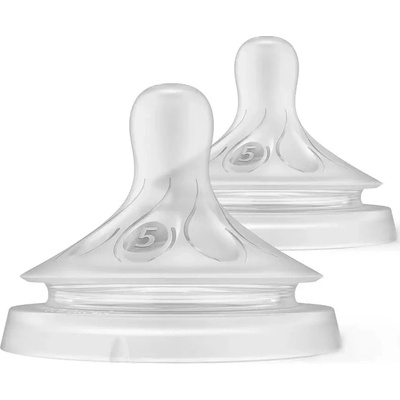 Philips Биберони Philips Avent Natural Response - Без протичане, поток 5, 6м+, 2 броя (00A.0594.001)