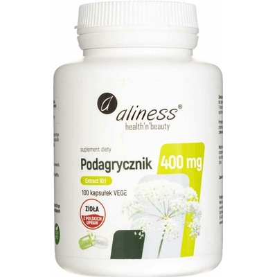 Aliness Mletá rastlina bazy čiernej Aegopodium podagraria L. 400 mg 100 veg. kapsúl