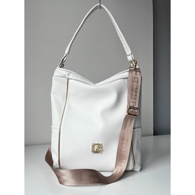 Laura Biaggi Biela kabelka na rameno DX-KB217-white