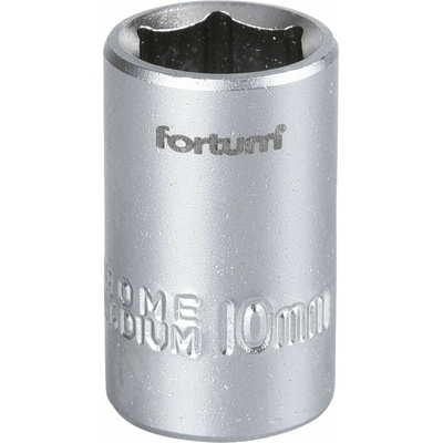 Kľúč nástrčný, 10mm, 1/4”, FORTUM