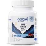 Osavi Norwegian Cod Liver Oil, Норвежко рибено масло от черен дроб на треска, лимон, 1000 mg, 60 капсули