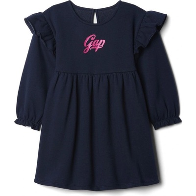 GAP Baby mikinové šaty Tmavě modrá – Zboží Dáma