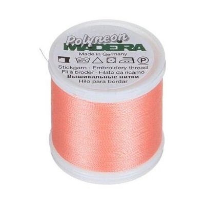 Vyšívací nitě PES Madeira Polyneon (400m) barva 1817 peach